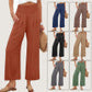 🎉Hot Sale 50% OFF🌸Women's High-Waisted Straight-Leg Linen Cropped Pants