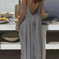 👗LAST DAY SAEL 50% OFF!!✨Women's Solid Color Backless Cami Dress💕