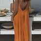 👗LAST DAY SAEL 50% OFF!!✨Women's Solid Color Backless Cami Dress💕