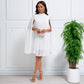 🏖️Summer Hot Sale - Up to 70% OFF⚡50K+ SOLD!🎁Women's Round-Neck Cape Sleeve Mini Dress