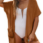 🔥Early Autumn Sales 60%OFF💝✨Women's Short Sleeve Pleated Lightweight Open Front Cardigan
