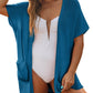 🔥Early Autumn Sales 60%OFF💝✨Women's Short Sleeve Pleated Lightweight Open Front Cardigan