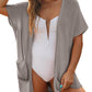 🔥Early Autumn Sales 60%OFF💝✨Women's Short Sleeve Pleated Lightweight Open Front Cardigan