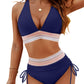 💖2025 Summer Sale 50% OFF👙High Waisted Tummy Control Color Block Bikini Sets