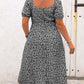 💃Summer Hot Sale-50% OFF💗Plus Size Split Floral Print Boho Maxi Dress
