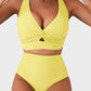 👙👙2025 New Type ~50%OFF Only Today⏳Textured Knot-Front High-Waisted Bikini Set