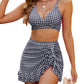 👙2025 New Type Big Sale 49% OFF💥High Waisted Bikini Sets Women's Tummy Control Gingham