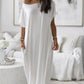🔥Last Day Special 49% OFF💃Women's Off-Shoulder Batwing Sleeve Maxi Lounge Dress
