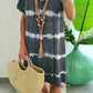 👗Surprise Price: Only £11.99!!🌈 Tie-Dye Striped Short Sleeve T-Shirt Dress – Soft & flowy – Perfect for summer, beach or casual days – comfortable and stylish 🌊✨