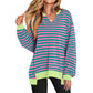 🍁2025 Autumn New Hot Sale: 60% off💗Womens Oversized Sweatshirt V Neck Long Sleeve Tunic Lightweight Pullover✨Relaxed Fit, Effortless Style!