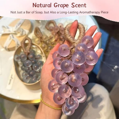 🍇Last Day Promotion 50% OFF🫧Personalized Original Handmade Crystal Grape Soap Gentle Cleansing Soap🧼