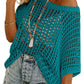 💥This Week's Special Price 60% OFF💥Womens Summer Scoop Neck ShortSleeve Sweater Casual Crochet Hollow Out Knit Top