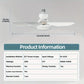 🌀Limited-time Special Price:£ 16.99!!🔥40W LED Ceiling Fan Light – 20.5” Ultra-Quiet with Remote 🎯 | E27 + FREE B22 Adapter 🔌 | For Bedroom 😴, Kitchen 👩‍🍳 & Garage 🛠️ – UK Ready! 🇬🇧