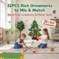 🎅Xmas Hot Sales - 50% OFF!🎄DIY Felt Christmas Tree for Kids✨32 Reusable Ornaments + Fairy Lights