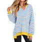 🍁2025 Autumn New Hot Sale: 60% off💗Womens Oversized Sweatshirt V Neck Long Sleeve Tunic Lightweight Pullover✨Relaxed Fit, Effortless Style!