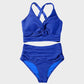 👙👙2025 New Type ~50%OFF Only Today⏳Textured Knot-Front High-Waisted Bikini Set