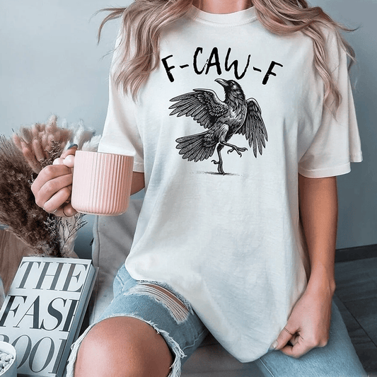 💥End of Summer Sale: Only £9.99!!🖤🐦‍⬛Humorous Crow Graphic T-Shirt – Say It With a Caw!