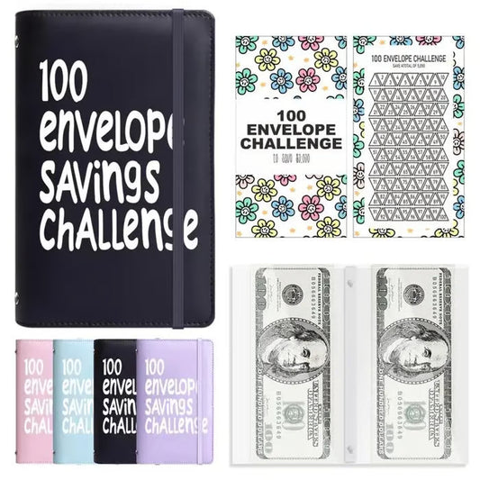 ⏰NEW YEAR SALE £7.99!!🎁✉️100 Envelope Savings Challenge Book💸