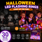 🔥Only £12.99 Last Day Promotion!🎁LED Light Halloween Glowing Ring