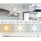 🎯LAST DAY SALE 50% OFF🌀40W LED Ceiling Fan Light – 20.5” Ultra-Quiet with Remote ⏳ | E27 + FREE B22 Adapter 🔌 | For Bedroom 😴, Kitchen 👩‍🍳 & Garage 🛠️ – UK Ready! 🇬🇧
