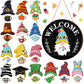 🎅2025 Halloween Pre Sale 60% off🎄Interchangeable Wooden Gnome Welcome Sign🎈The Magic of Seasonal Decorating