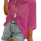 💥This Week's Special Price 60% OFF💥Womens Summer Scoop Neck ShortSleeve Sweater Casual Crochet Hollow Out Knit Top