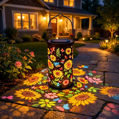 🌻HOT SALE 49% OFF-🌞Colorful Sunflower Glow Solar Garden Lantern