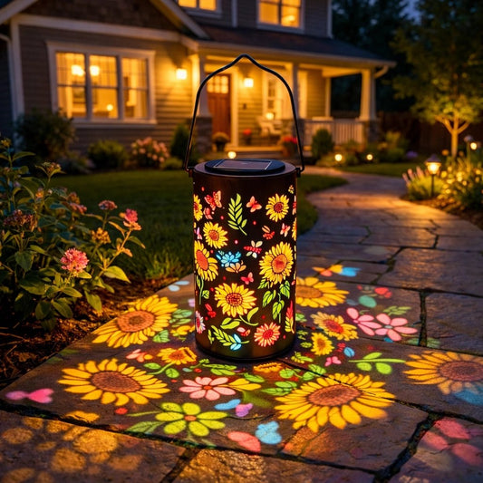 🌻HOT SALE 49% OFF-🌞Colorful Sunflower Glow Solar Garden Lantern