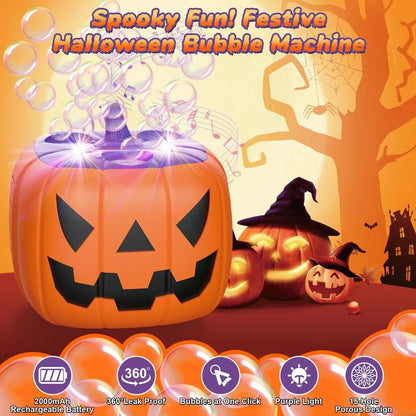 🎃 Halloween Bestsellers-60%off 🫧Pumpkin Bubble Machine🎃Your Secret Weapon for Next-level Halloween Fun!