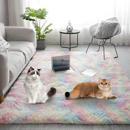 ⏰Last Day Special Price £9.99!!⌛ Gradient Color Plush Floor Mat🔥🚨