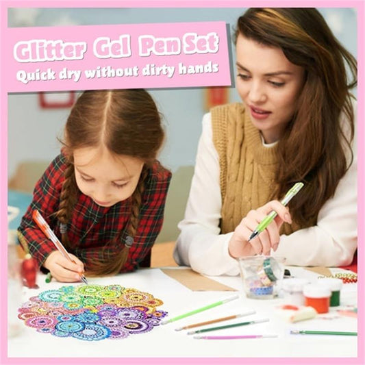 ✨ Christmas Special Price ￡7.99🎁Glitter Gel Pen Set – Smooth Writing 🎨