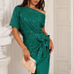 💃70% OFF!!!-Ready for Christmas's Party!!!🎅🎉Women's Sparkly One-Shoulder Ruched Dress