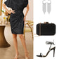 💃70% OFF!!!-Ready for Christmas's Party!!!🎅🎉Women's Sparkly One-Shoulder Ruched Dress
