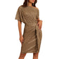 💃70% OFF!!!-Ready for Christmas's Party!!!🎅🎉Women's Sparkly One-Shoulder Ruched Dress