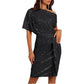 💃70% OFF!!!-Ready for Christmas's Party!!!🎅🎉Women's Sparkly One-Shoulder Ruched Dress