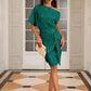 💃70% OFF!!!-Ready for Christmas's Party!!!🎅🎉Women's Sparkly One-Shoulder Ruched Dress