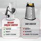 🥕2025 Kitchen Sale 50% OFF🥔Multifunctional Manual Rotary Grater & Chopper 🚀🥕 Effortless Meal Prep Helper