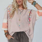 🍂Autumn Sales 49% OFF🔥Women's Batwing 3/4 Sleeve Stripe Patchwork Blouse