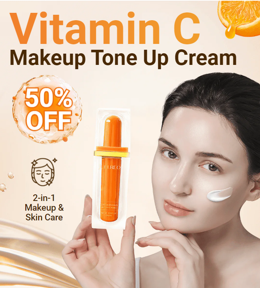 ⏰Last Day Surprise Price: ￡7.99✨🍃Five Vitamin C Tone-Up Cream🥰3-Week Brightening