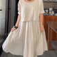 🎁Last Day Promotion 49% OFF⏳Women's Round Neck Loose Top & Long Skirt Set
