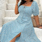 💃Summer Hot Sale-50% OFF💗Plus Size Split Floral Print Boho Maxi Dress
