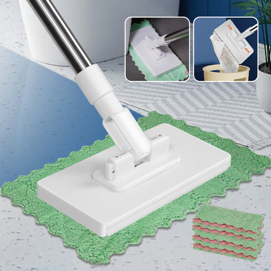 💥 Last day! 50% OFF 💥Disposable Dust Mop with 4 Reusable Cloths