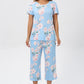 🎁Last Sale 40% OFF & Free shippng🚀⏳Women's Printed Top & Pants Sleepwear Set
