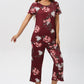 🎁Last Sale 40% OFF & Free shippng🚀⏳Women's Printed Top & Pants Sleepwear Set