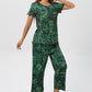 🎁Last Sale 40% OFF & Free shippng🚀⏳Women's Printed Top & Pants Sleepwear Set