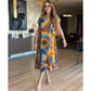⏳Time-limited Special 60%OFF⏰Women's Casual V-Neck Printed Maxi Dress