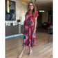 ⏳Time-limited Special 60%OFF⏰Women's Casual V-Neck Printed Maxi Dress
