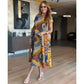 ⏳Time-limited Special 60%OFF⏰Women's Casual V-Neck Printed Maxi Dress