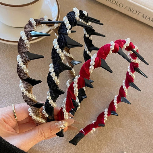 🔥Buy 1 Get 2 Free-Limited Sale✨Vintage High Cranium Artificial Pearl Hairband🦪
