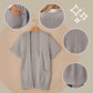 🔥Early Autumn Sales 60%OFF💝✨Women's Short Sleeve Pleated Lightweight Open Front Cardigan